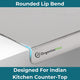  Steel Kitchen Counter top for Cutting, Vegetable Chopper, for Meat & Veggies Items, Chopping Board Steel pad (Medium Platform)
