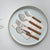 Peiroks 25 Pieces Stainless Steel Cutlery Set with Storage Box/Spoon Set/Spoon Stand for Kitchen and Dining Table (Contains: 6 Table Spoons, 6 Forks, 6 Soup Spoons, 6 Tea Spoons, 1 Stand) (Brown)