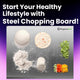  Steel Kitchen Counter top for Cutting, Vegetable Chopper, for Meat & Veggies Items, Chopping Board Steel pad (Medium Platform)