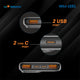 Mtovox MTX-1551 12000MAH Power Bank With 22.5W Fast charging Type-`C port